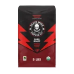 Death Wish Coffee Dark Roast Grounds - Bold Intense Blend of Arabica & Robusta Beans - USDA Organic Ground Coffee - 80 oz.