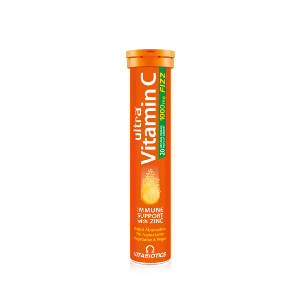 Untitled design (100) Vitabiotics Ultra Vitamin C Fizz 20 Effervescent Tab - Image 1