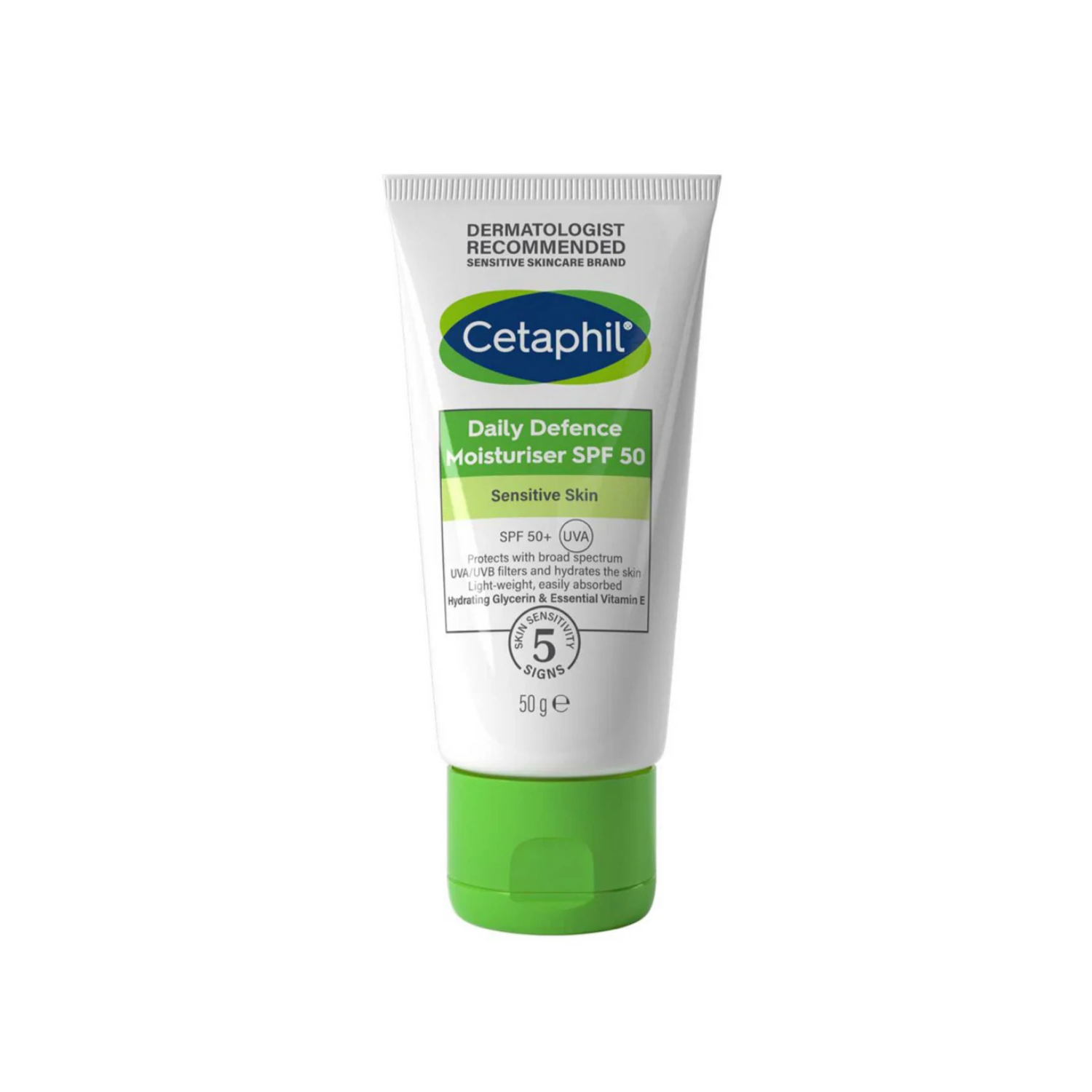 Untitled design (68) Cetaphil Daily Defence Moisturizer SPF 50 Sensitive Skin 50gm - Image 1