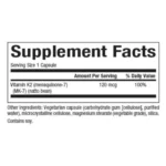 Natural Factors Vitamin K2 100 mcg, Supports Bone and Vascular Health, 60 Capsules - Image 2