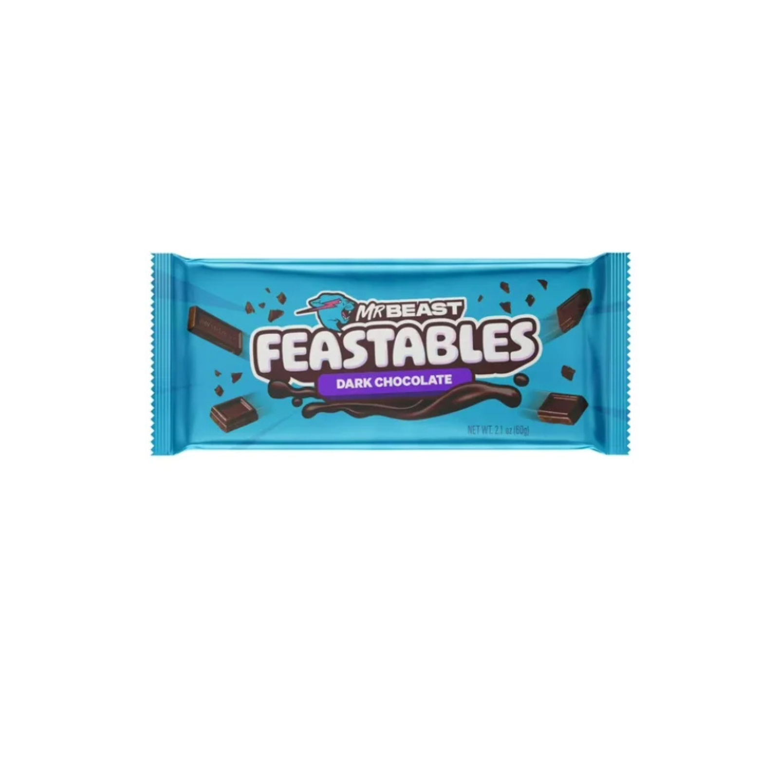 Untitled design - 2025-08-22T154348.596 Feastables MrBeast Dark Chocolate Bar, 2.1 oz (60g), 1 Count - Image 1