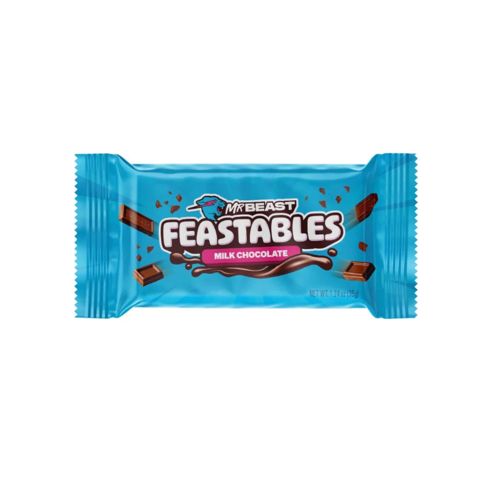 Untitled design - 2025-08-22T155317.779 Feastables MrBeast Milk Chocolate Bar, 1.24 oz (35g), 1 count - Image 1