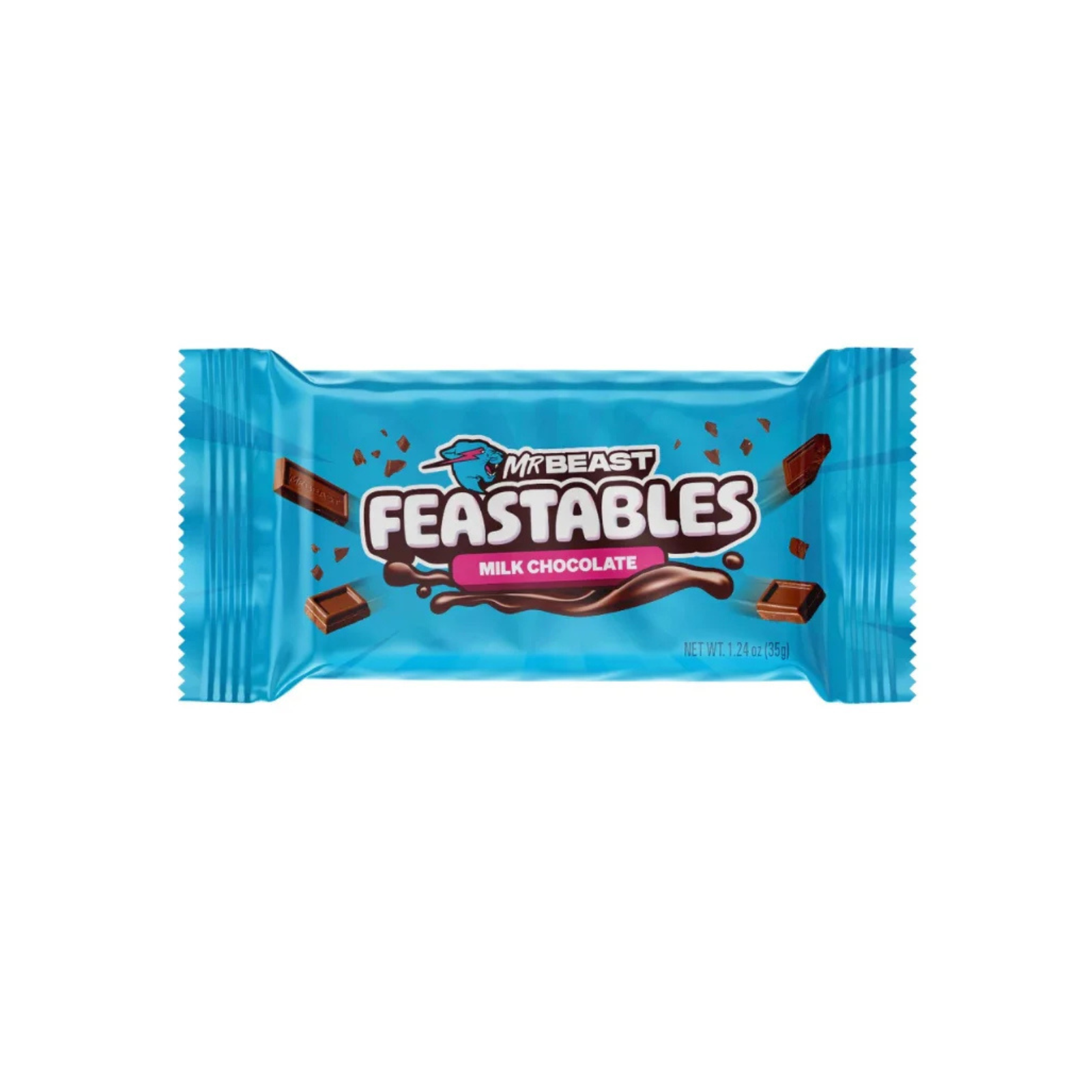 Untitled design - 2025-08-22T155441.999 Feastables MrBeast Milk Chocolate Bar, 2.1 oz (60g), 1 Count - Image 1
