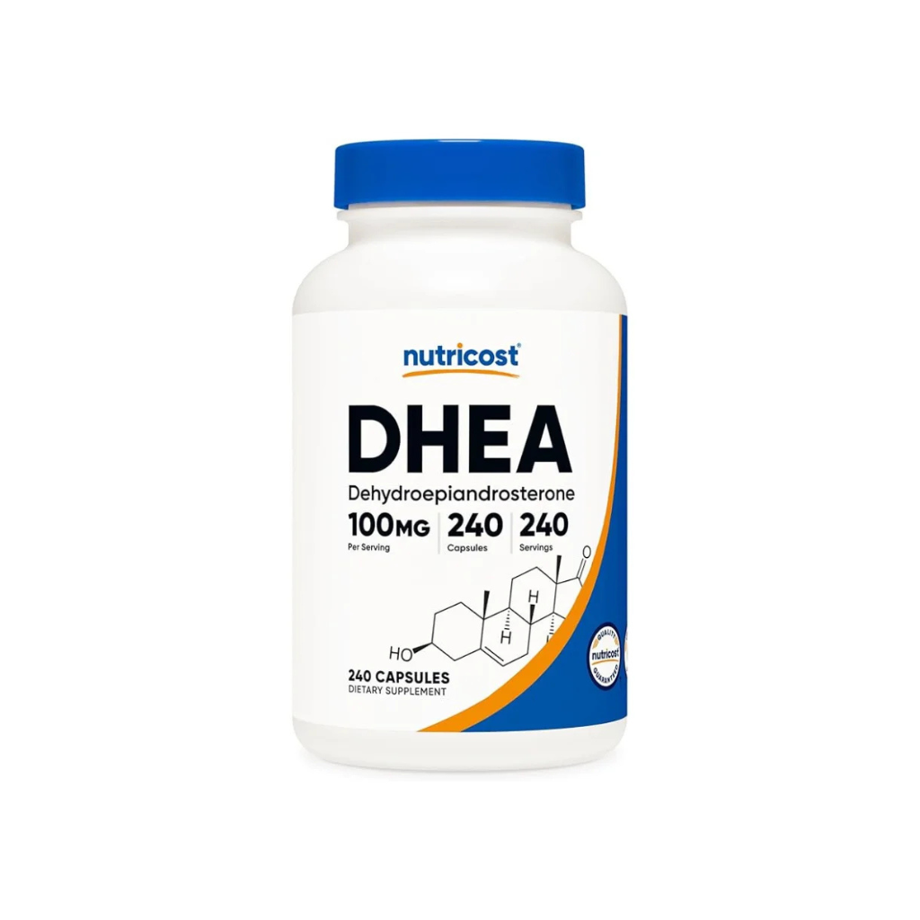 Untitled design - 2025-08-24T173146.263 Nutricost DHEA 100mg, 240 Capsules - Gluten Free, Soy Free, Non-GMO, Supplement - Image 1
