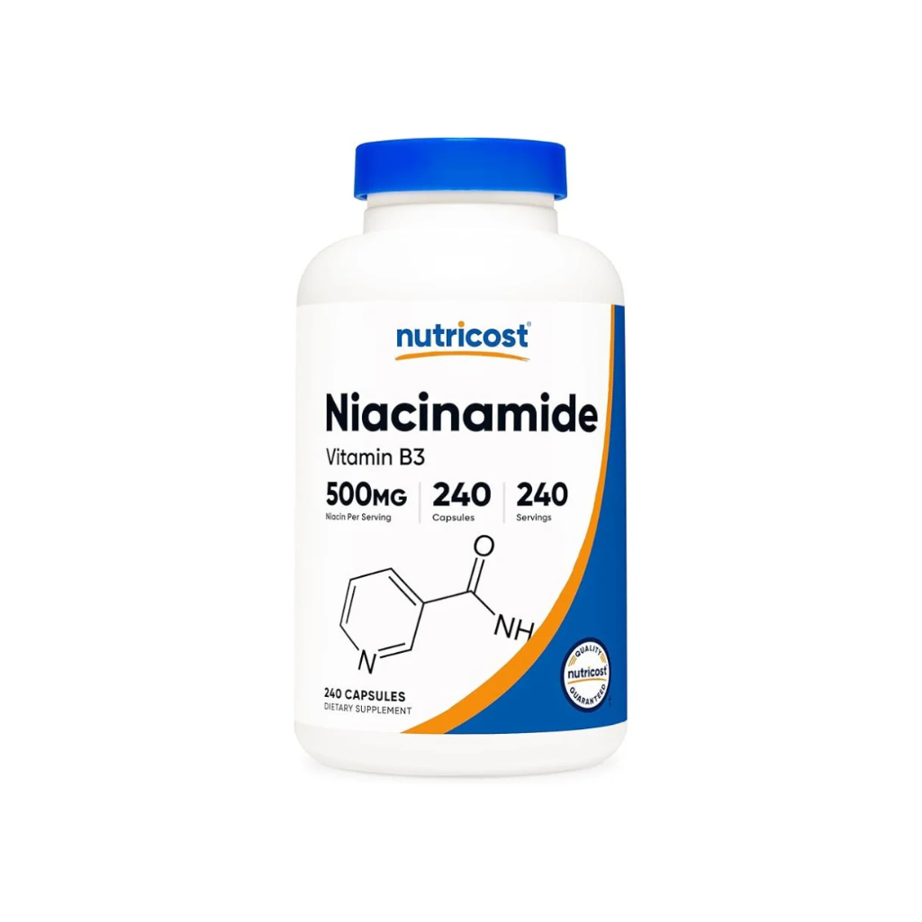 Untitled design - 2025-08-24T174500.724 Nutricost Niacinamide (Vitamin B3) 500mg, 240 Capsules - Vitamin B-3 Supplement - Image 1