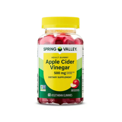 Spring Valley Non GMO Dietary Supplement Gummies, Apple Cider Vinegar, 500 mg, 60 Count