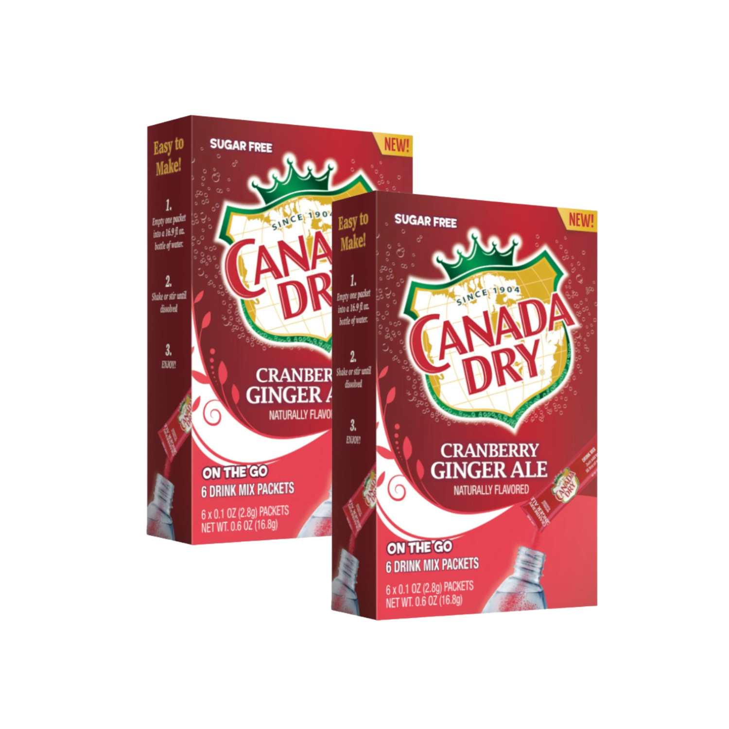 Untitled design (56) Canada Dry Powder Drink Mix, Cranberry Ginger Ale - Image 1