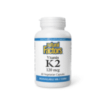 Natural Factors Vitamin K2 100 mcg, Supports Bone and Vascular Health, 60 Capsules