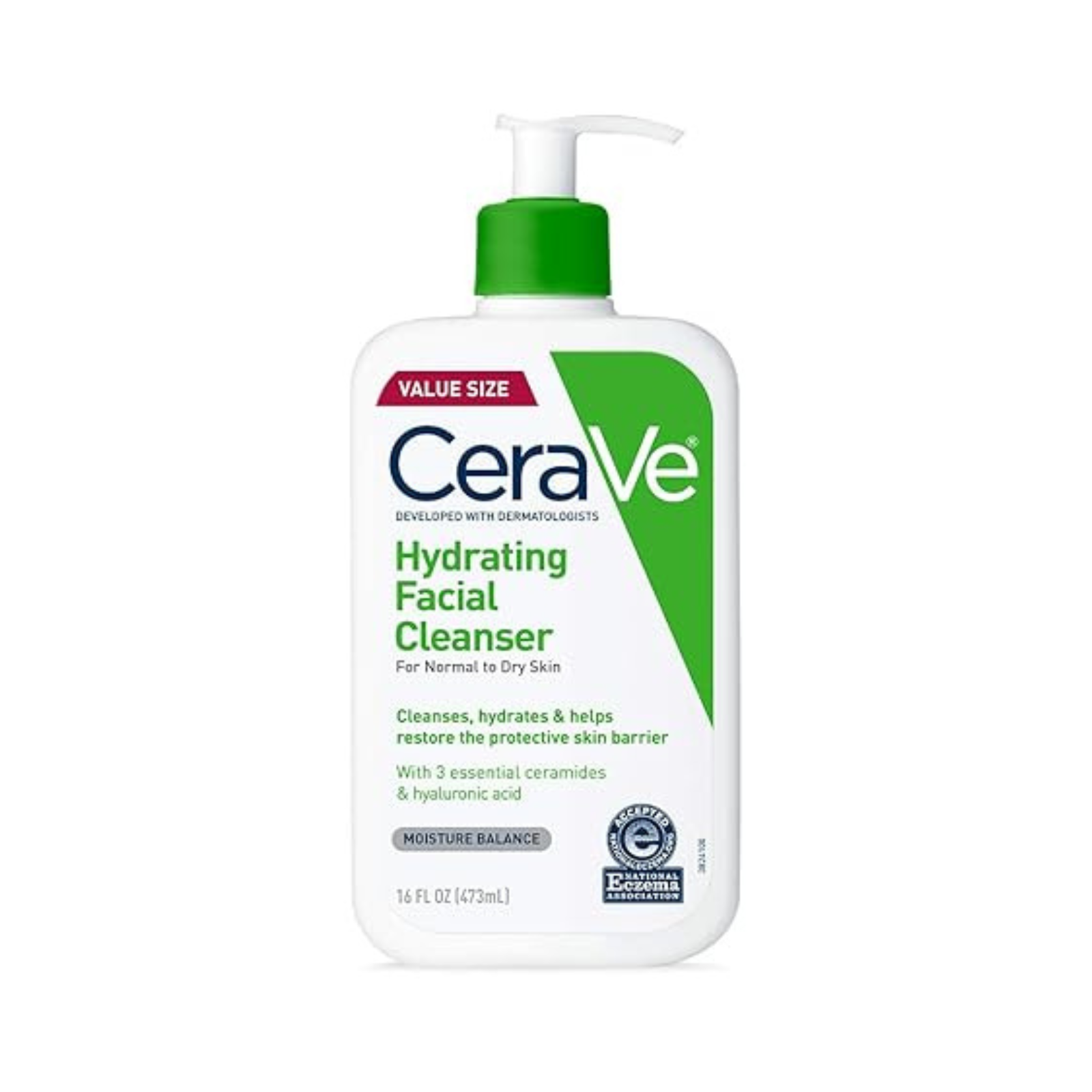 Untitled design - 2025-08-22T153937.690 CeraVe Hydrating Facial Cleanser, Daily Face Wash for Normal to Dry Skin, 8 fl oz. - Image 1