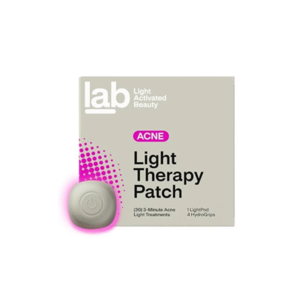 l.a.b Light Therapy Acne Patch, 1-Pack, LED Red and Blue Light Hydrocolloid Acne Patches, Fast Acting 3 Minute Skin Care Pimple Patch Spot Regimen for Zits, Blemishes, 30 Uses