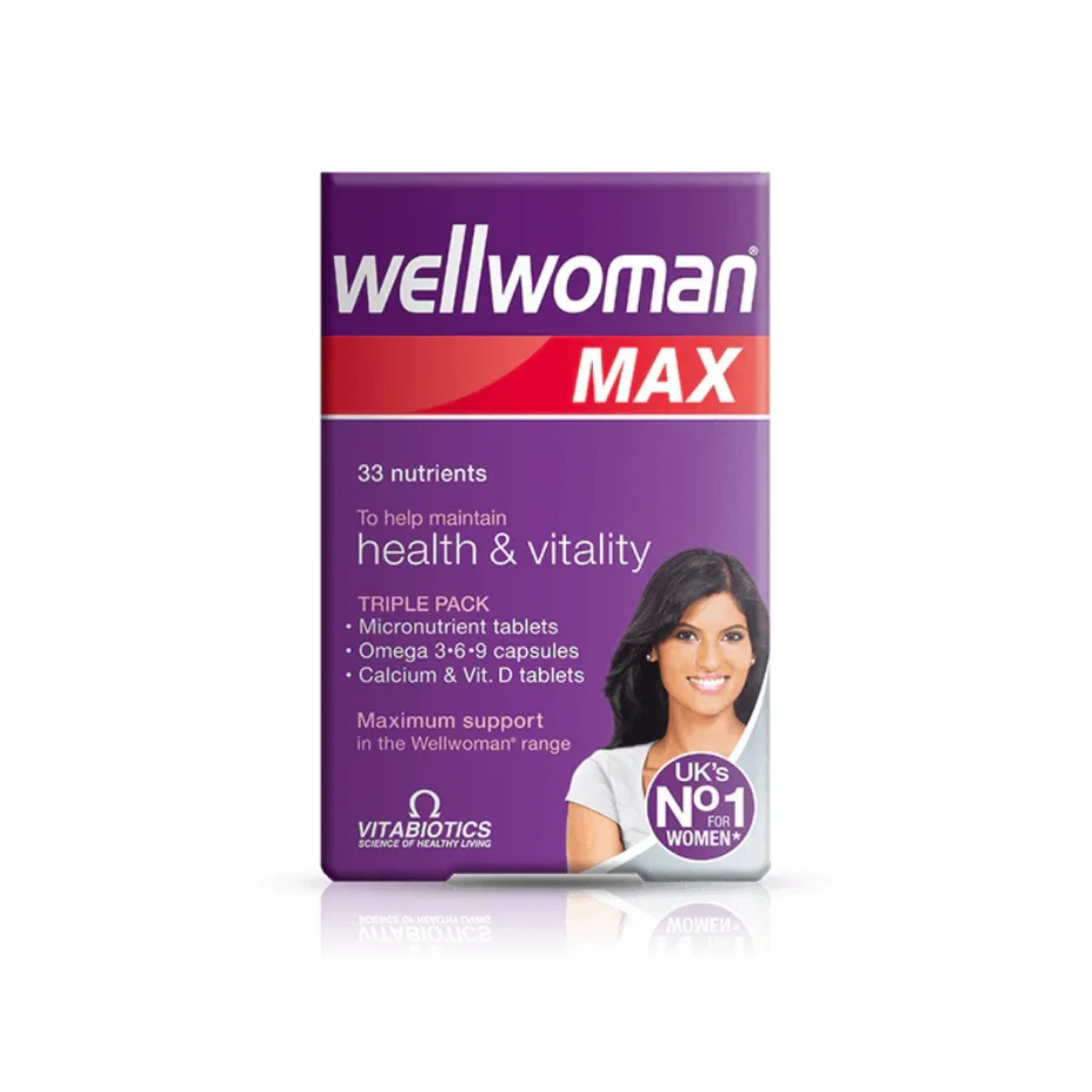 Untitled design - 2025-08-25T150410.265 Vitabiotics Wellwomen Max support 84 tablets - Image 1