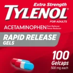 Tylenol Extra Strength 500 mg Acetaminophen Rapid Release Gels, 100 Ct - Image 4