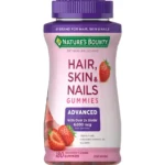 Nature’s Bounty Advanced Hair, Skin and Nails Vitamin, Women's Multivitamin, 2x Biotin, Strawberry Gummies, 180 Ct