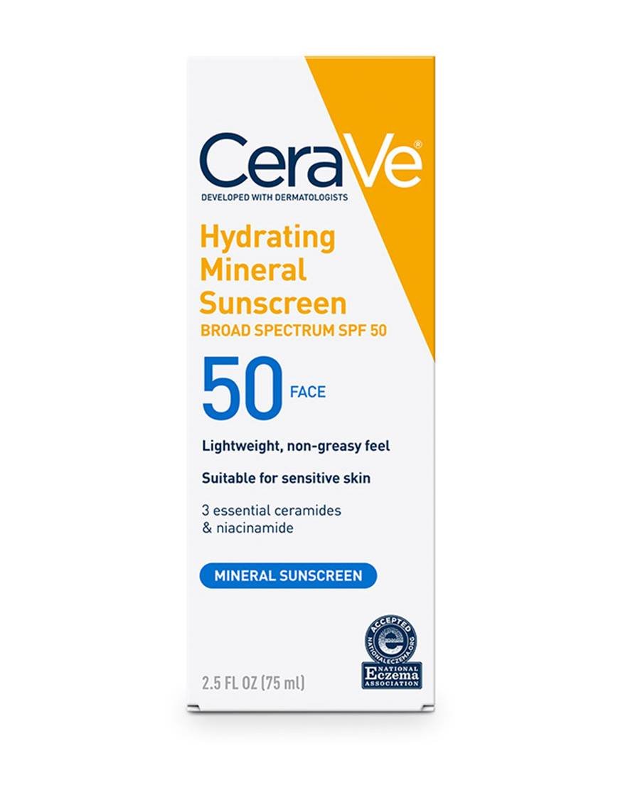 IMG_0061 Cerave Hydrating Mineral Sunscreen SPF 50 Face Lotion 75ml - Image 1